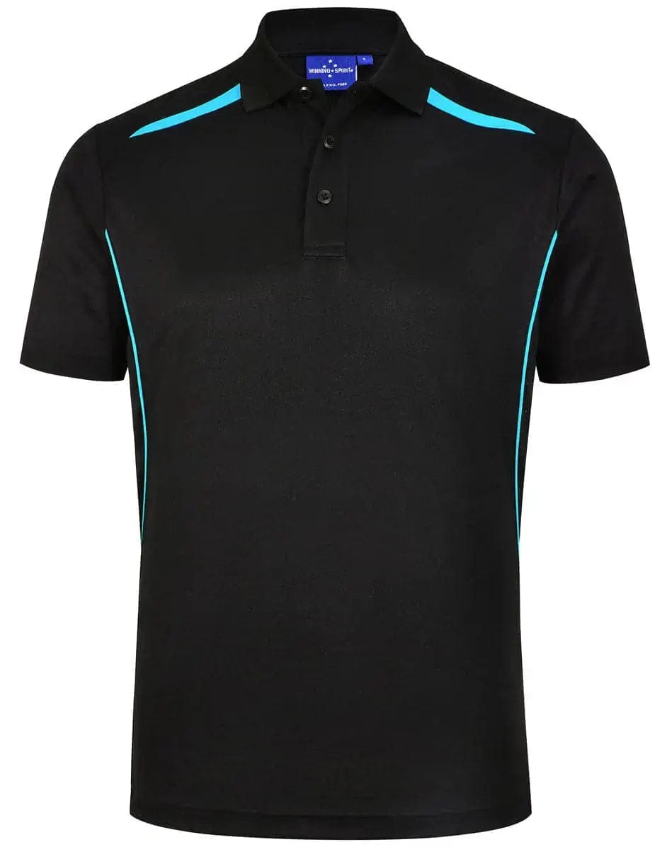 Winning Spirit Men's Sustainable Poly-Cotton Contrast Polo PS93